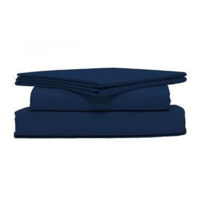 showcase of Nighttime Navy Bedface sheet set